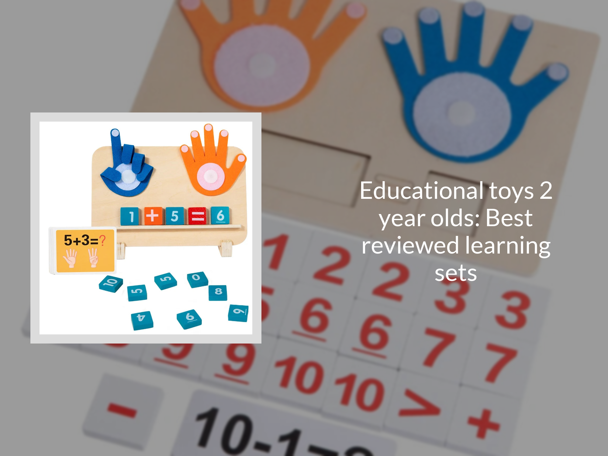 Counting Toys for 2 Year Olds That Make Learning Numbers Fun – KentDO ...