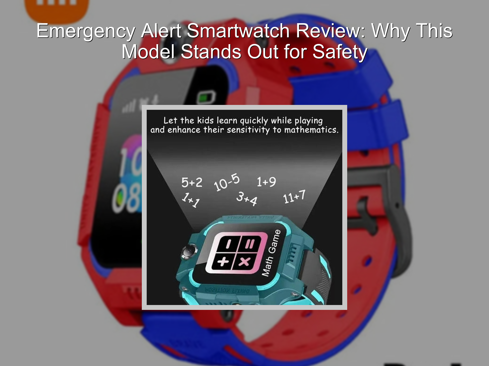 Smart Watch With Emergency Alert That Fits Your Life – KentDO™ Mom & Baby