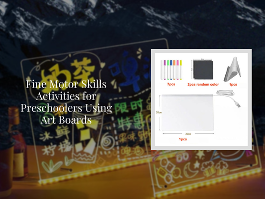 Fine Motor Skills Activities for Preschoolers Using Art Boards
