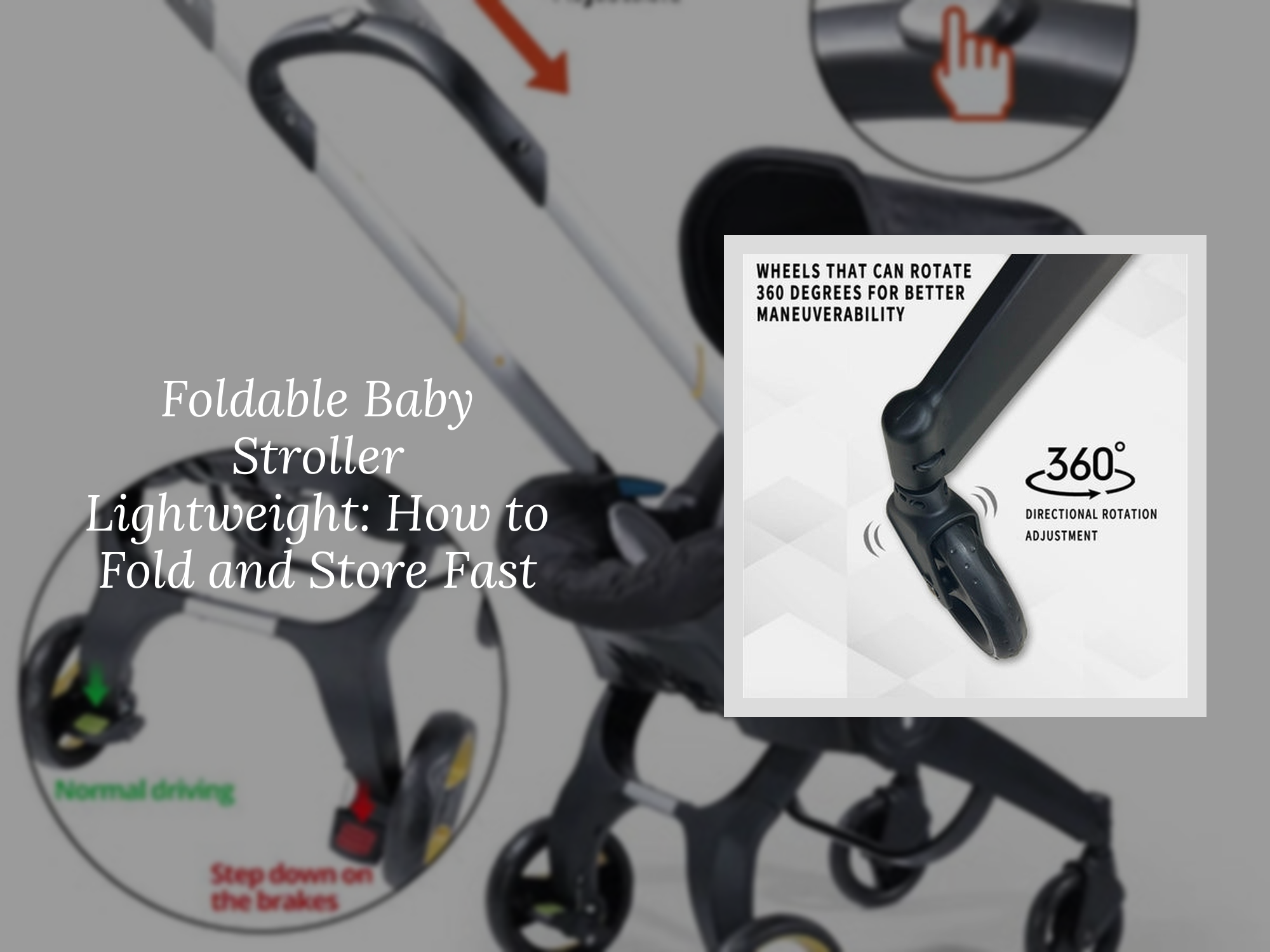 Foldable Baby Stroller Lightweight: How to Fold and Store Fast – KentDO ...