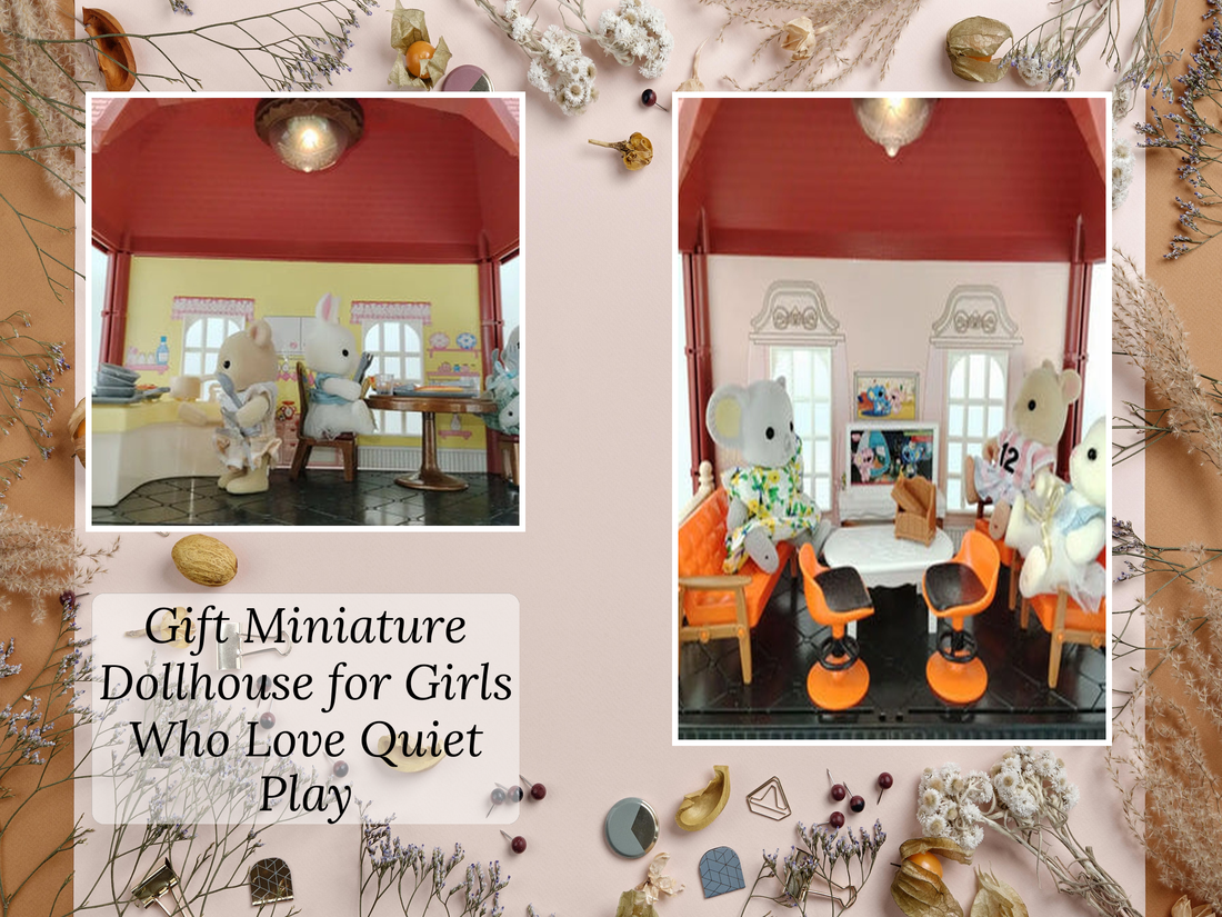 Gift Miniature Dollhouse for Girls Who Love Quiet Play