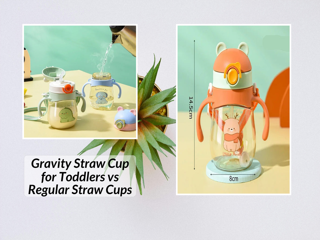 Gravity Straw Cup for Toddlers vs Regular Straw Cups