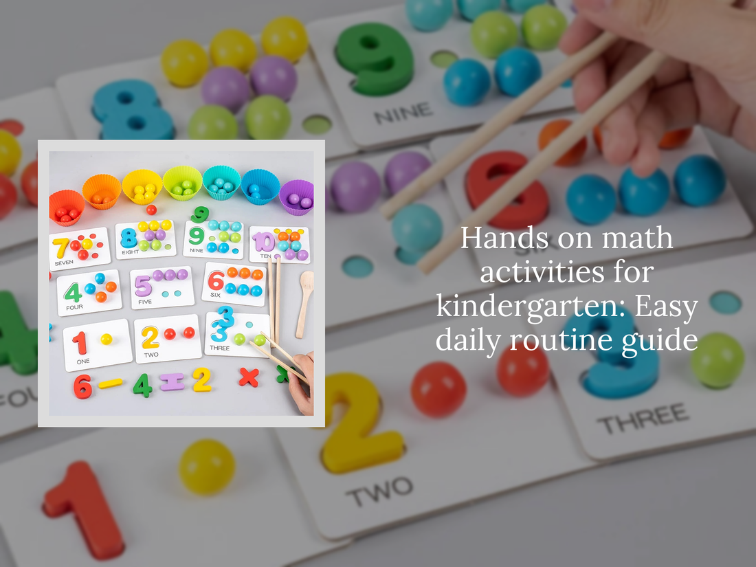 Hands on math activities for kindergarten: Easy daily routine guide
