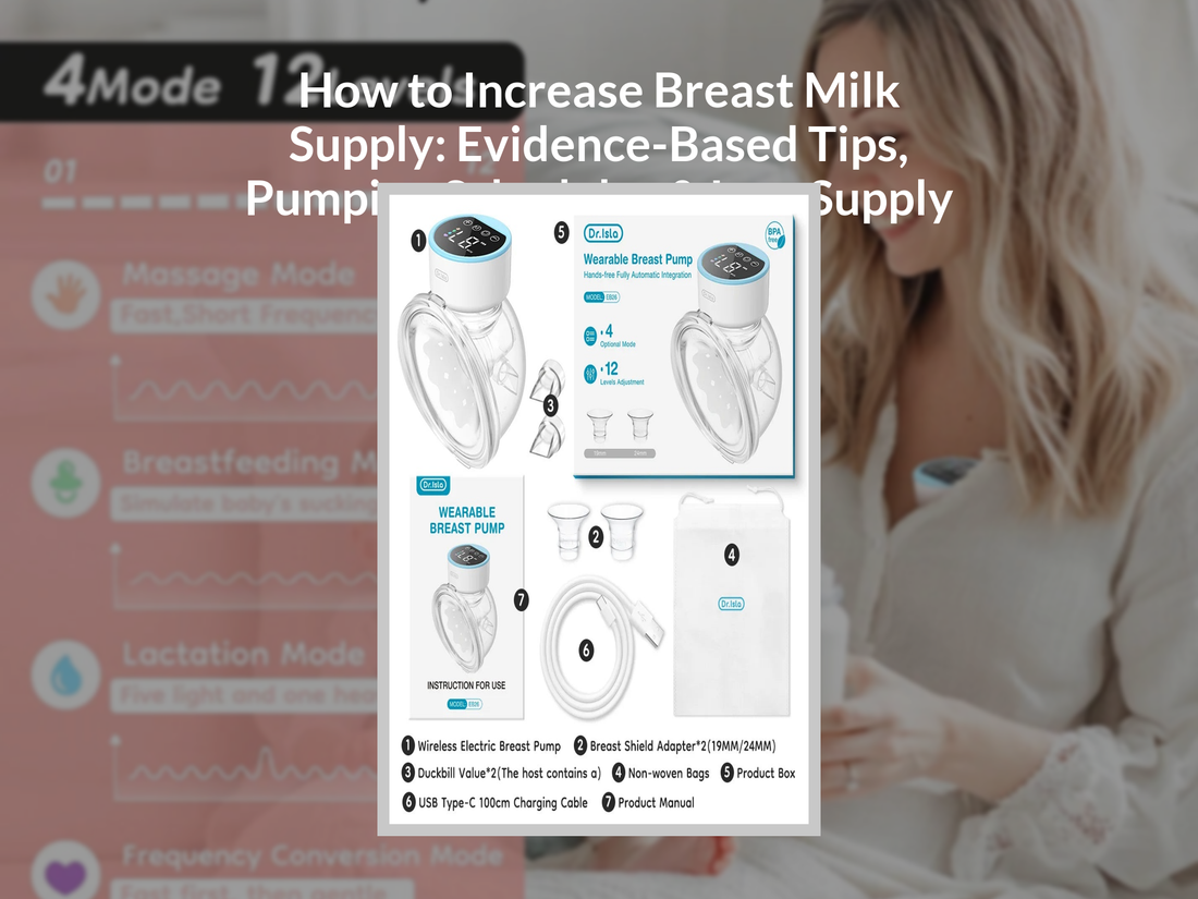 How to Increase Breast Milk Supply: Evidence-Based Tips, Pumping Schedules & Low Supply Fixes