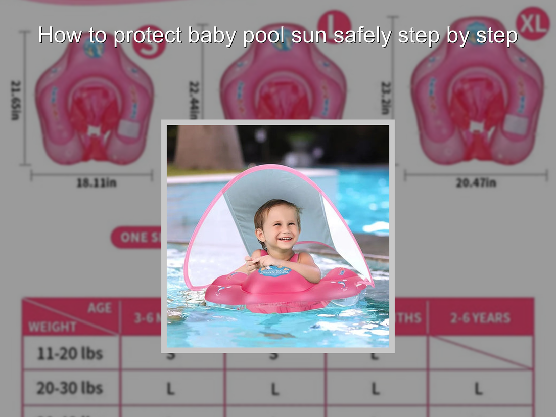 How to protect baby pool sun safely step by step