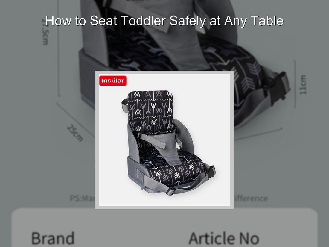How to Seat Toddler Safely at Any Table