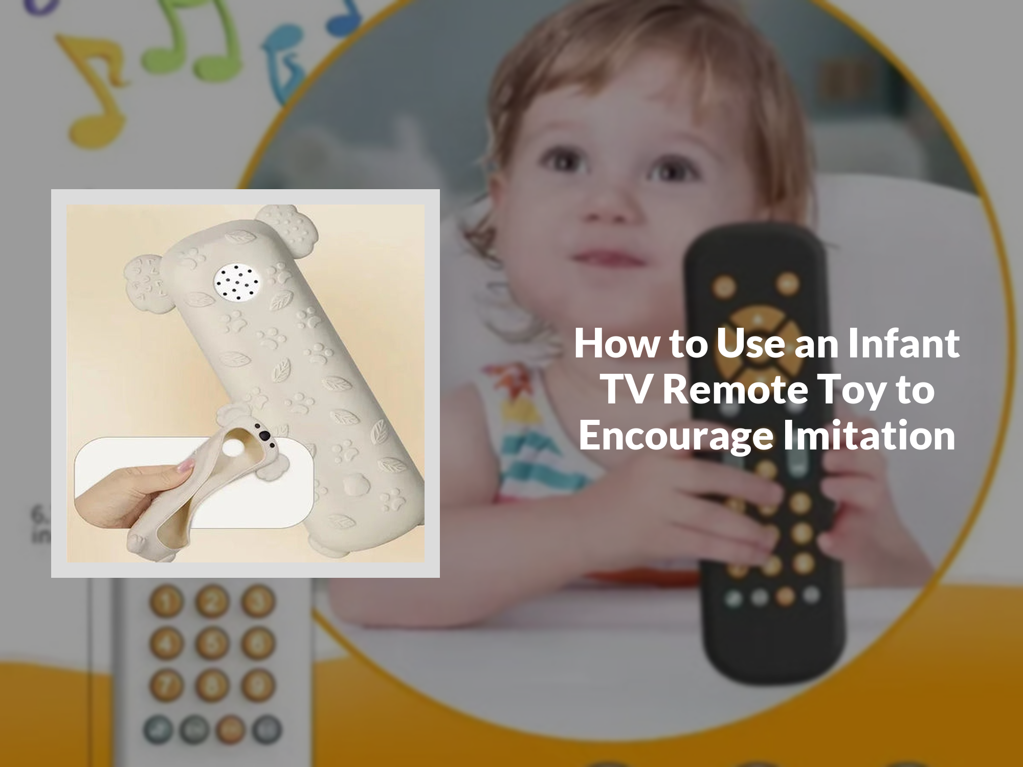 How to Use an Infant TV Remote Toy to Encourage Imitation – KentDO™ Mom ...