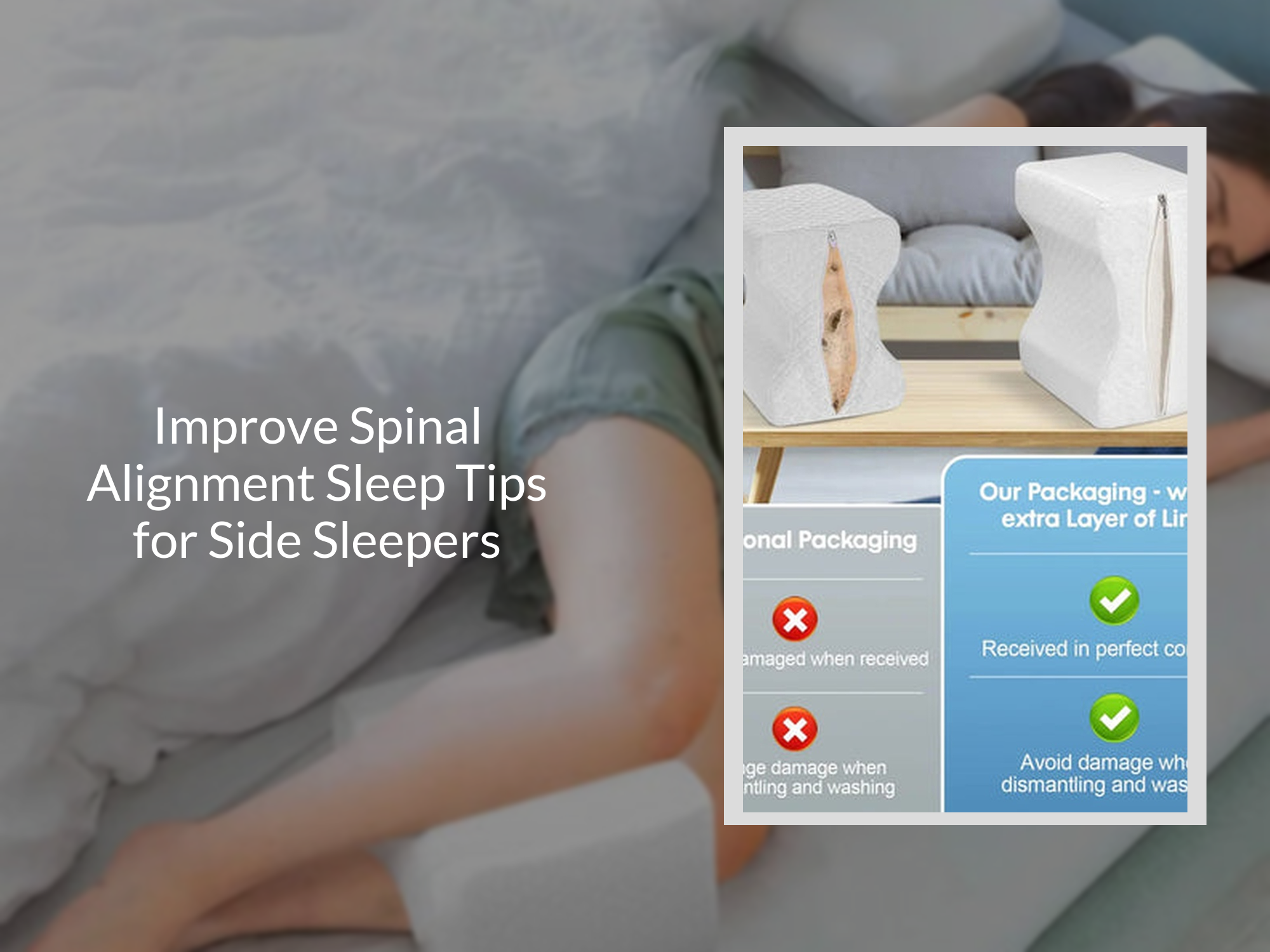 Improve Spinal Alignment Sleep Tips for Side Sleepers – KentDO™ Mom & Baby