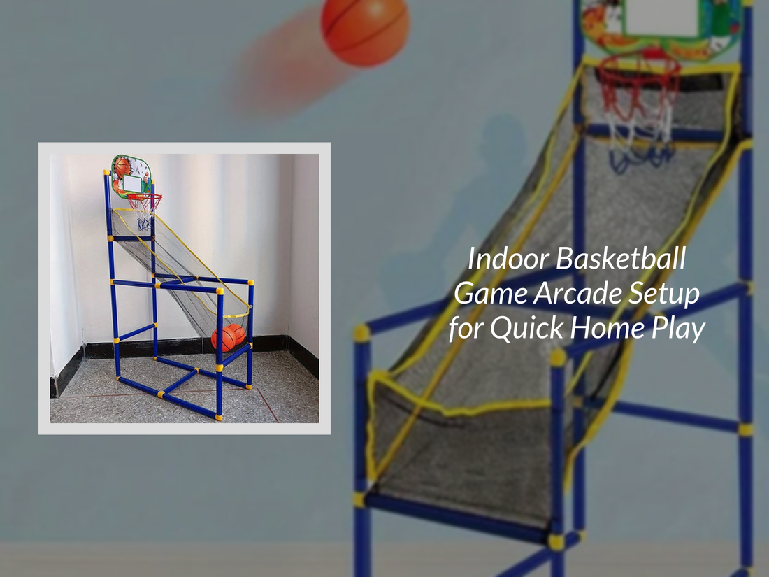Indoor Basketball Game Arcade Setup for Quick Home Play