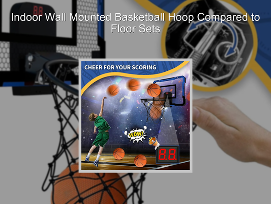 Indoor Wall Mounted Basketball Hoop Compared to Floor Sets