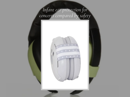 Infant ear protection for concerts compared by safety