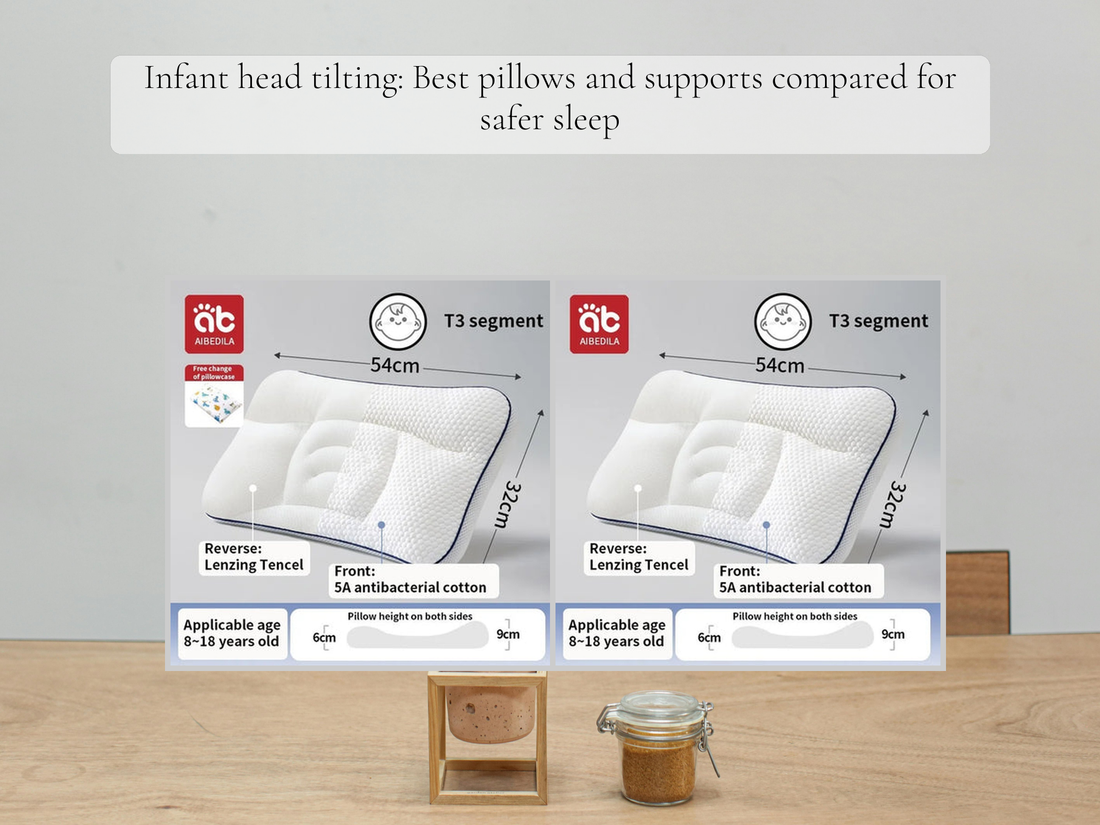 Infant head tilting: Best pillows and supports compared for safer sleep