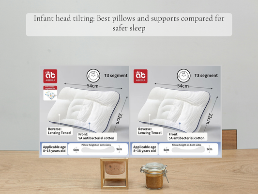 Infant head tilting: Best pillows and supports compared for safer sleep