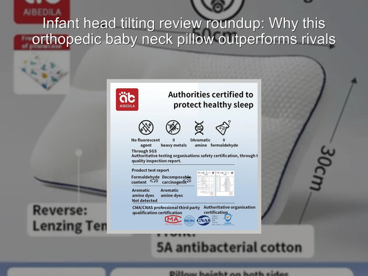 Infant head tilting review roundup: Why this orthopedic baby neck pillow outperforms rivals