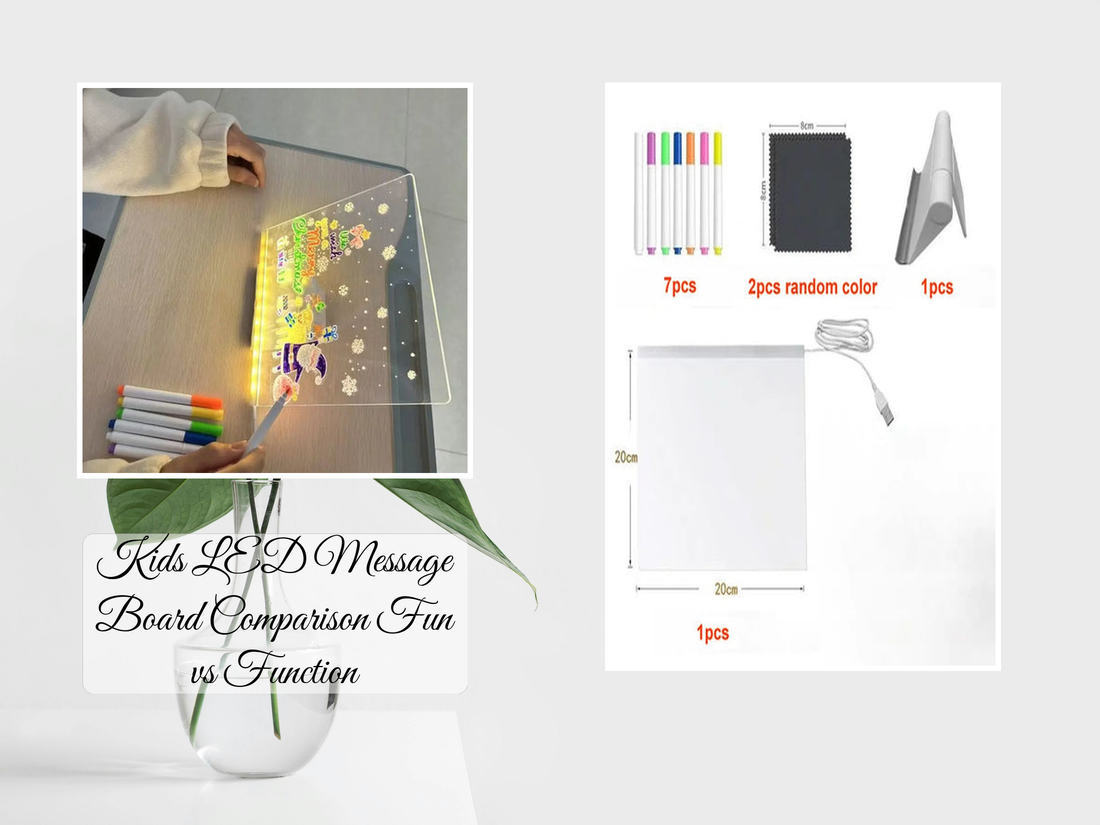 Kids LED Message Board Comparison Fun vs Function