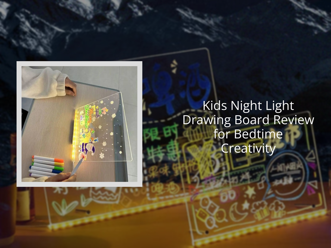 Kids Night Light Drawing Board Review for Bedtime Creativity