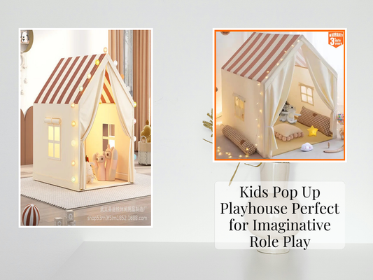 Kids Pop Up Playhouse Perfect for Imaginative Role Play