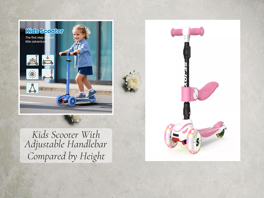 Kids Scooter With Adjustable Handlebar Compared by Height