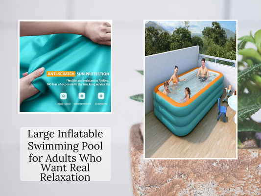 Large Inflatable Swimming Pool for Adults Who Want Real Relaxation