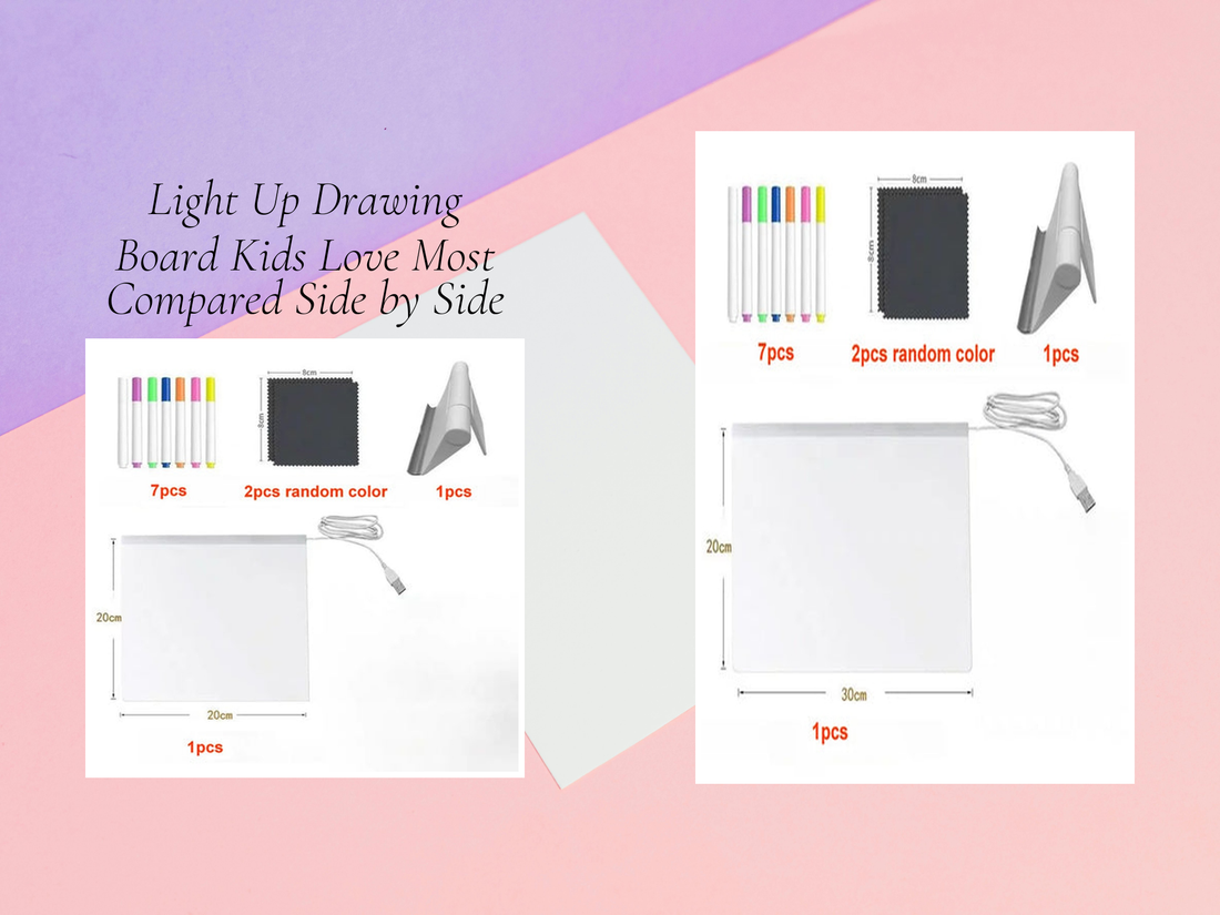 Light Up Drawing Board Kids Love Most Compared Side by Side