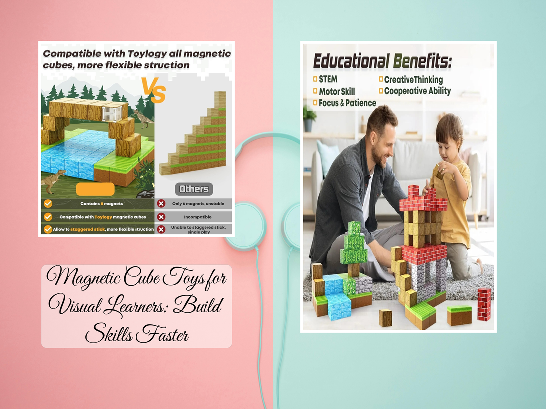 Magnetic Cube Toys for Visual Learners: Build Skills Faster