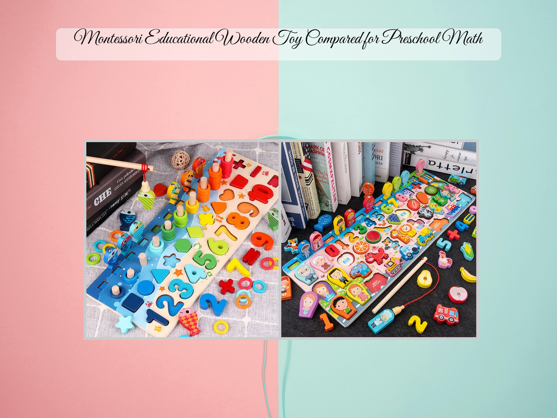 Montessori Educational Wooden Toy Compared for Preschool Math