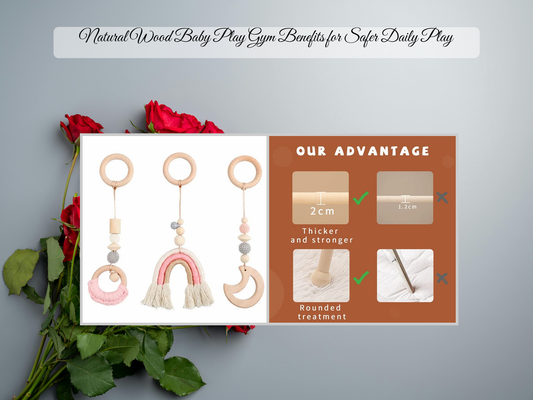 Natural Wood Baby Play Gym Benefits for Safer Daily Play