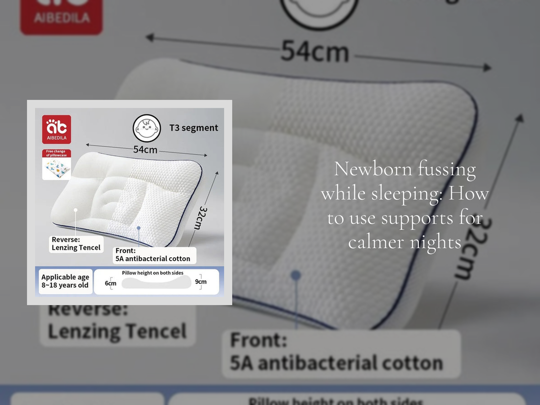 Newborn fussing while sleeping: How to use supports for calmer nights
