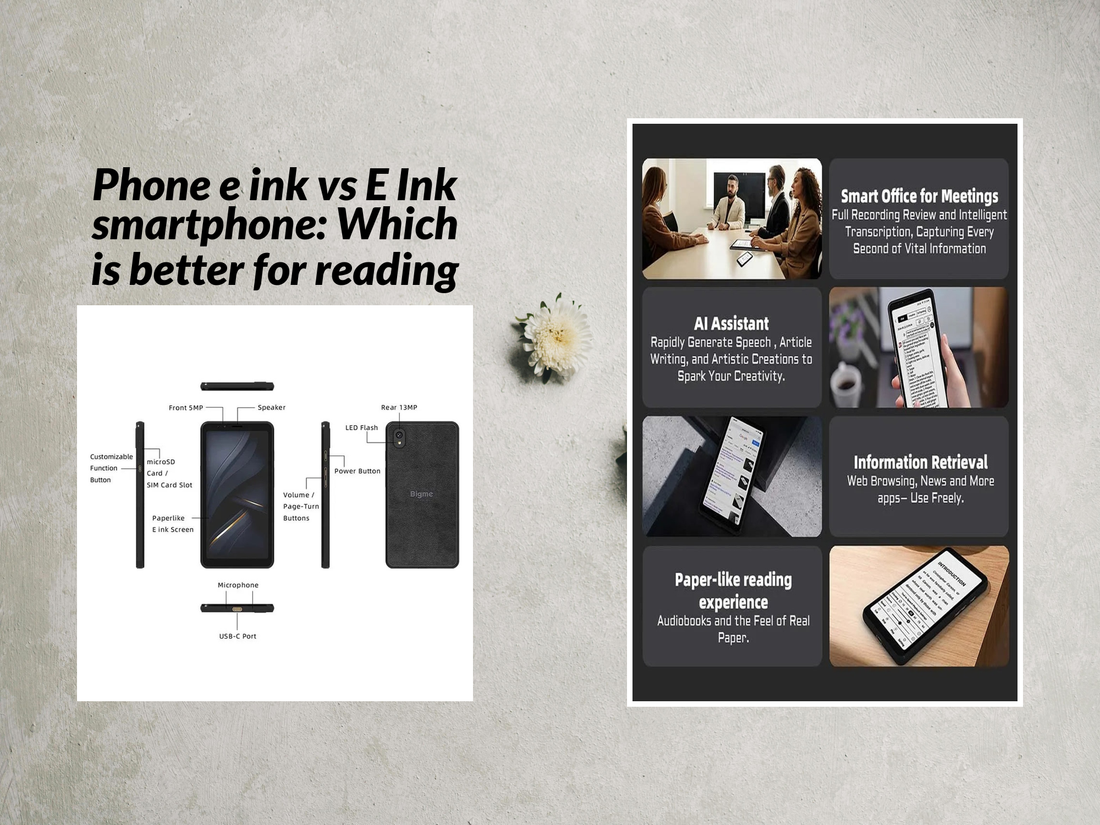 Phone e ink vs E Ink smartphone: Which is better for reading