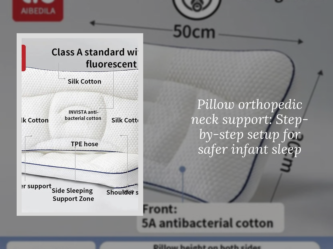 Pillow orthopedic neck support: Step-by-step setup for safer infant sleep