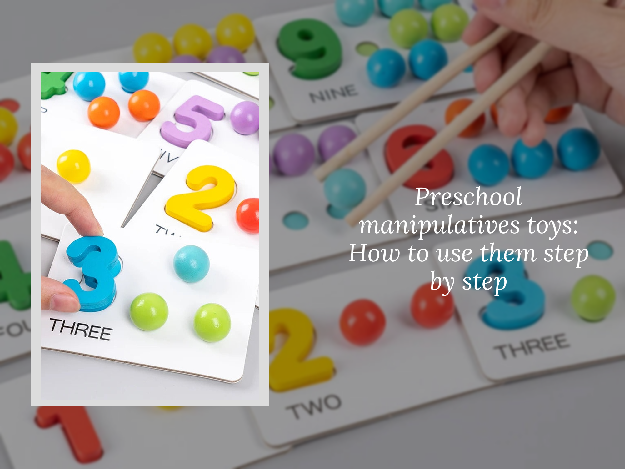 Preschool manipulatives toys: How to use them step by step – KentDO ...