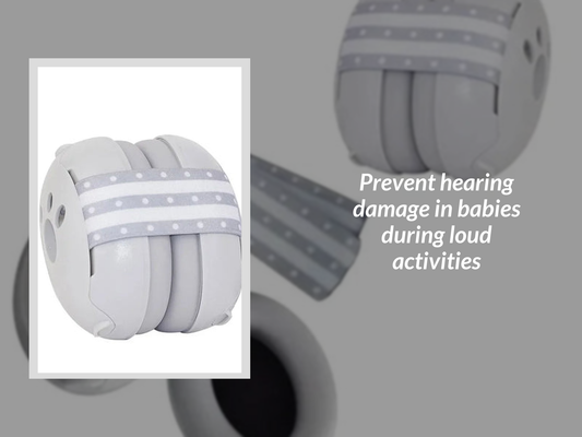 Prevent hearing damage in babies during loud activities