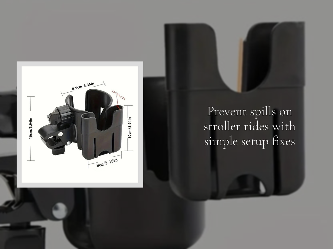 Prevent spills on stroller rides with simple setup fixes