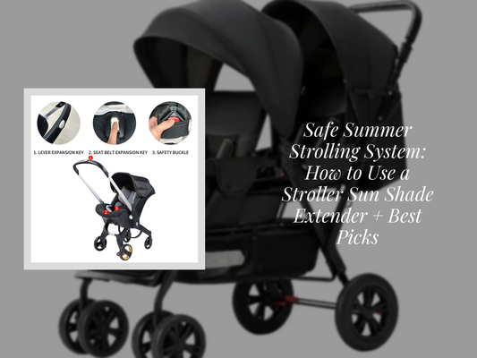 Safe Summer Strolling System: How to Use a Stroller Sun Shade Extender + Best Picks