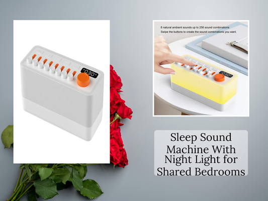 Sleep Sound Machine With Night Light for Shared Bedrooms