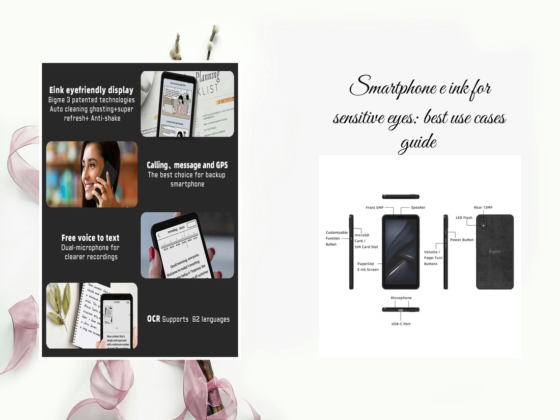 Smartphone e ink for sensitive eyes: best use cases guide