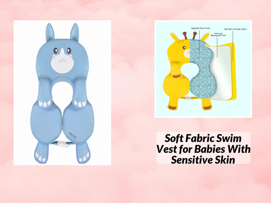 Soft Fabric Swim Vest for Babies With Sensitive Skin