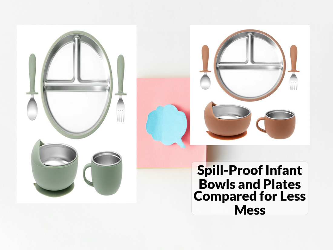 Spill-Proof Infant Bowls and Plates Compared for Less Mess