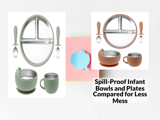 Spill-Proof Infant Bowls and Plates Compared for Less Mess