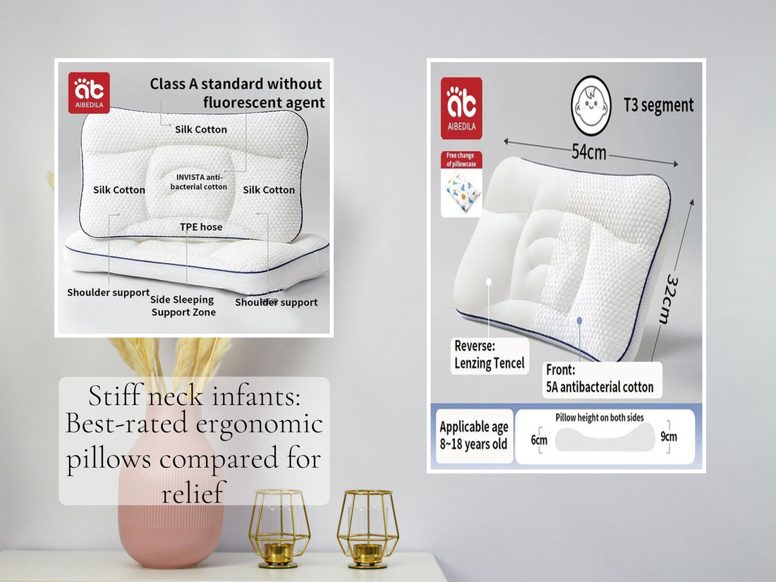 Stiff neck infants: Best-rated ergonomic pillows compared for relief