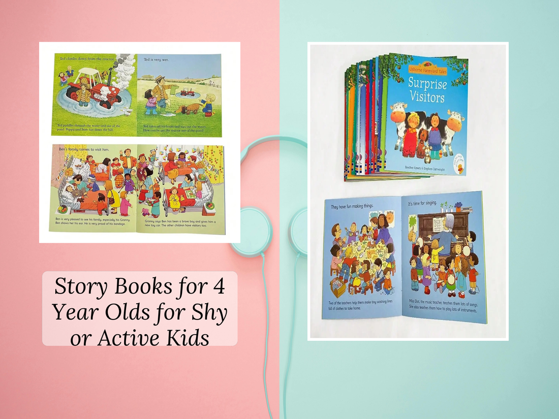 Story Books for 4 Year Olds for Shy or Active Kids