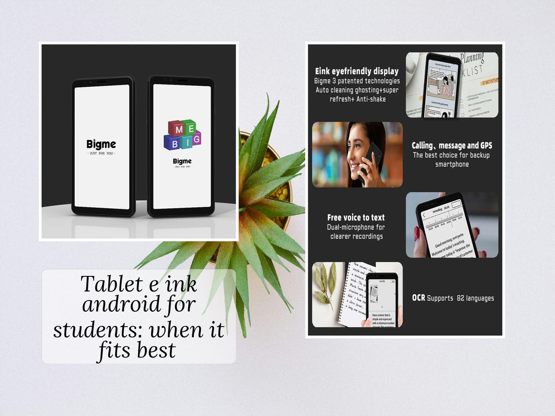 Tablet e ink android for students: when it fits best