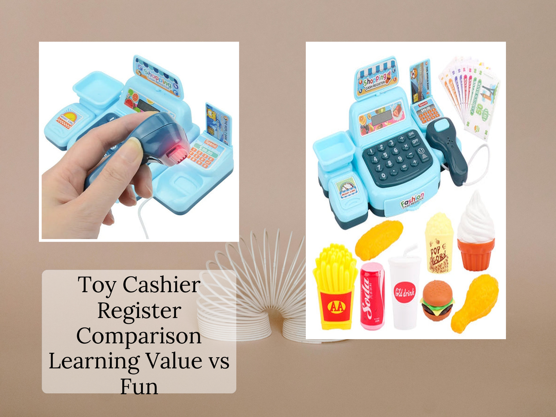 Toy Cashier Register Comparison Learning Value vs Fun