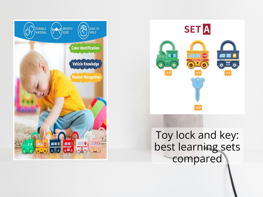 Toy lock and key: best learning sets compared