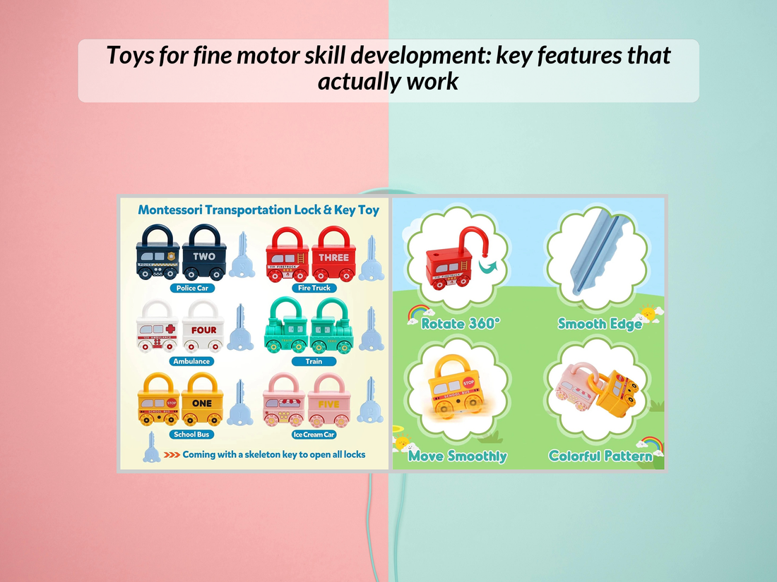 Toys for fine motor skill development: key features that actually work