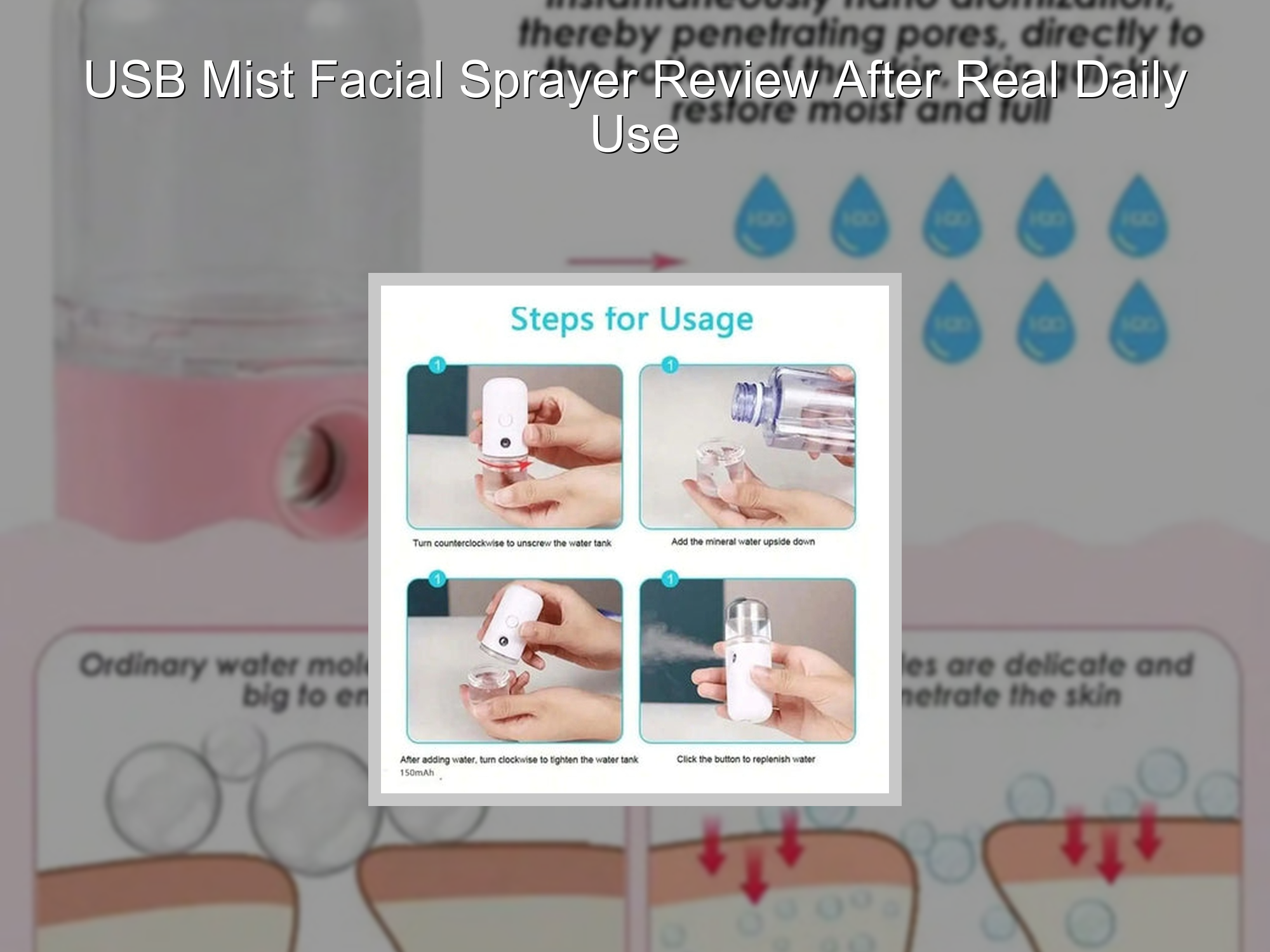 USB Mist Facial Sprayer Review After Real Daily Use – KentDO™ Mom & Baby