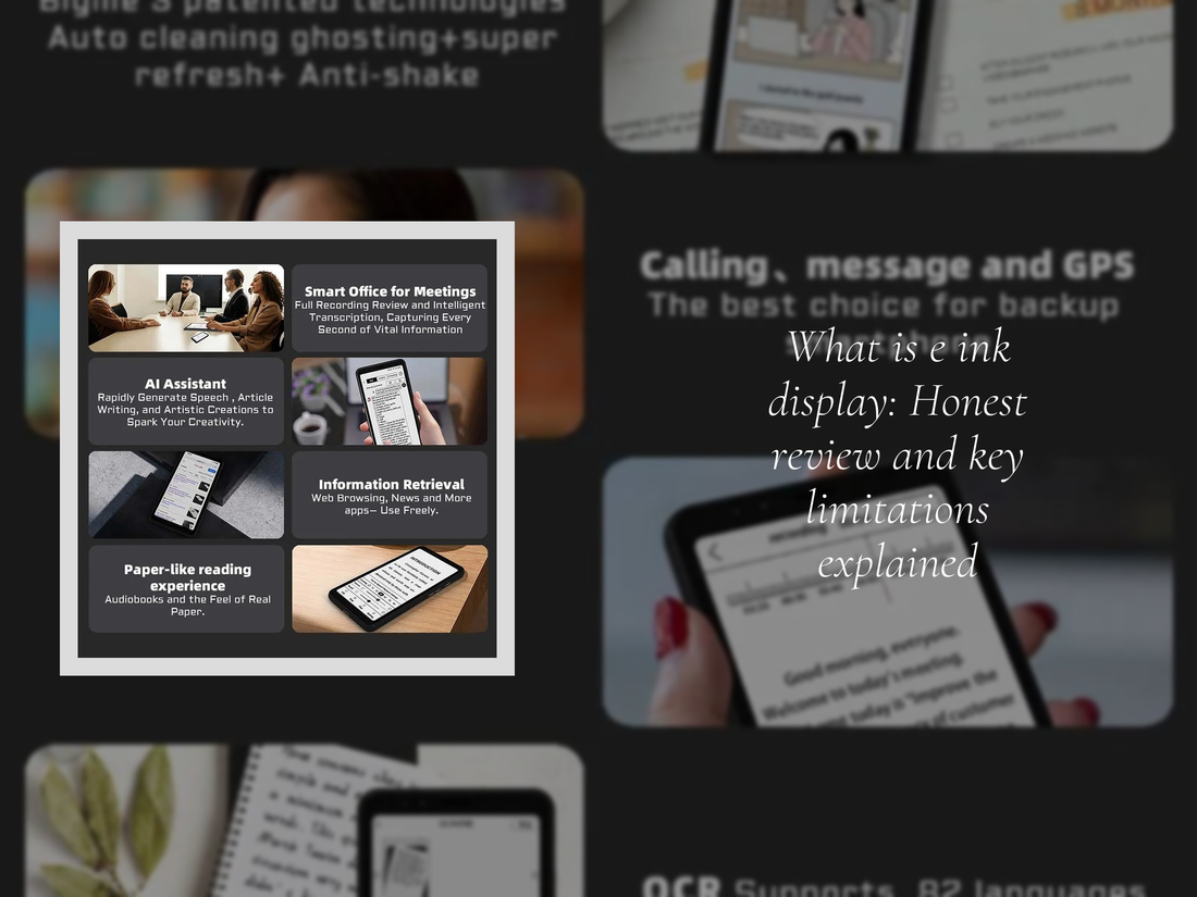 What is e ink display: Honest review and key limitations explained
