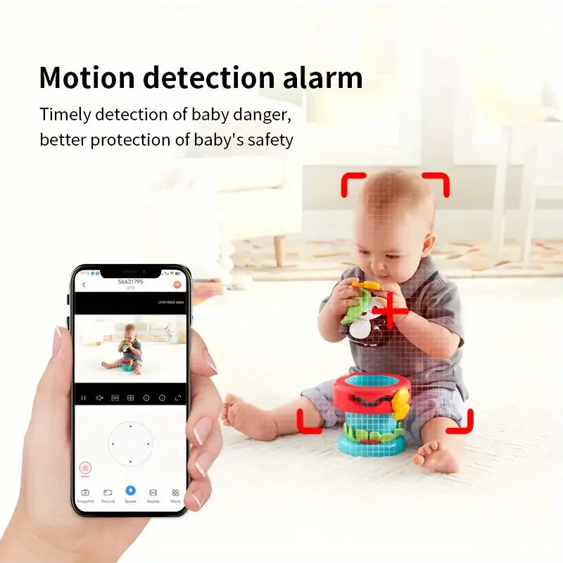 4MP WiFi Baby Monitor with Crying Detection & Night Vision