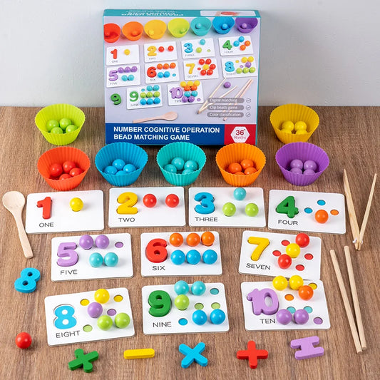 Children's Math Teaching Aids – Montessori Wooden Math Set
