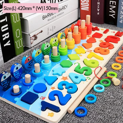 Montessori Math Toy Wooden Puzzle for Early Learning Fun